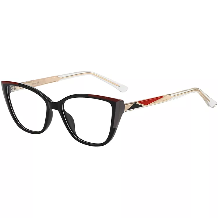 Geometric Pattern colored Core Wire Temple Frames